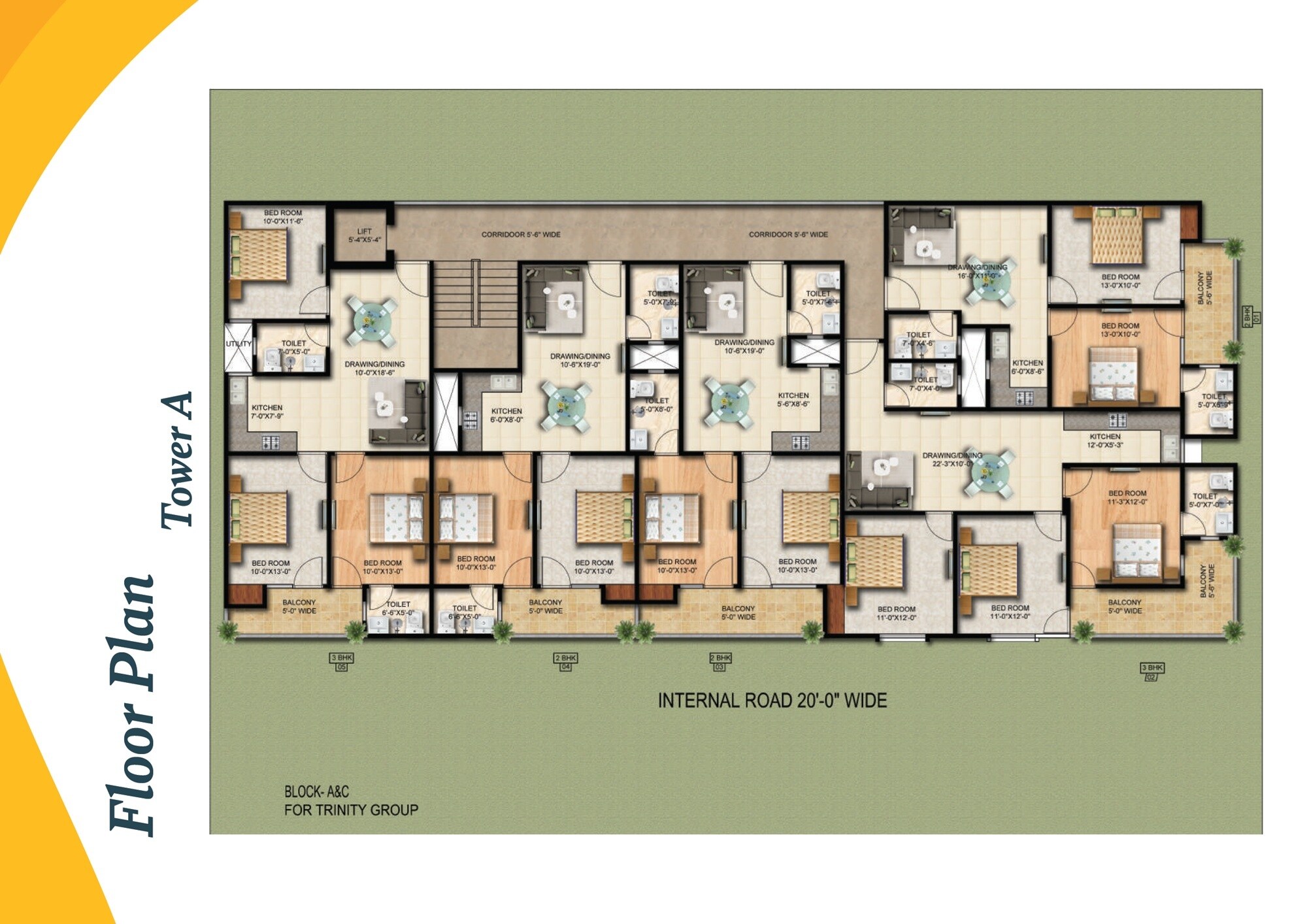 Trinity Trio Floor Plans