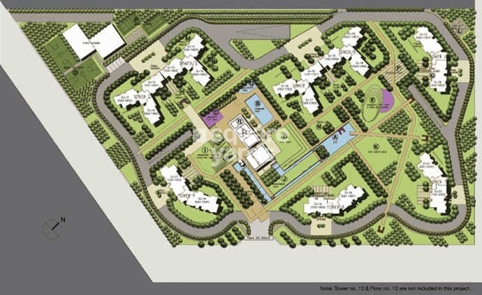 Unitech Cascades Master Plan Image