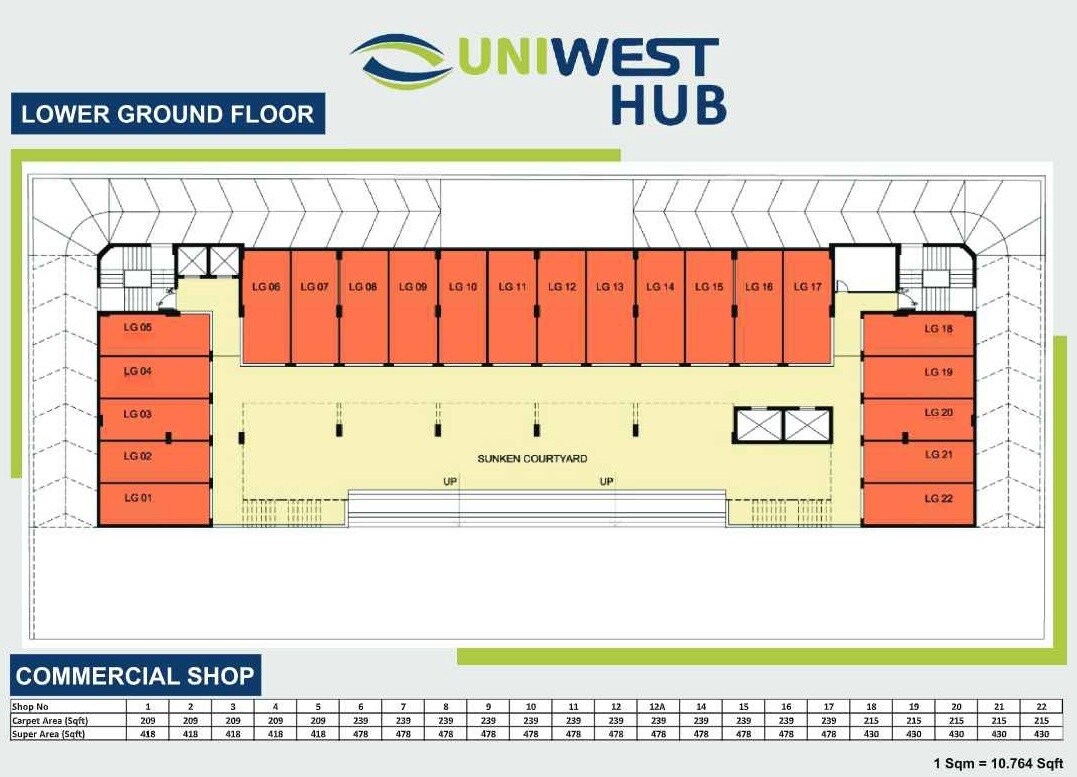 Uniwest Hub Floor Plans 1