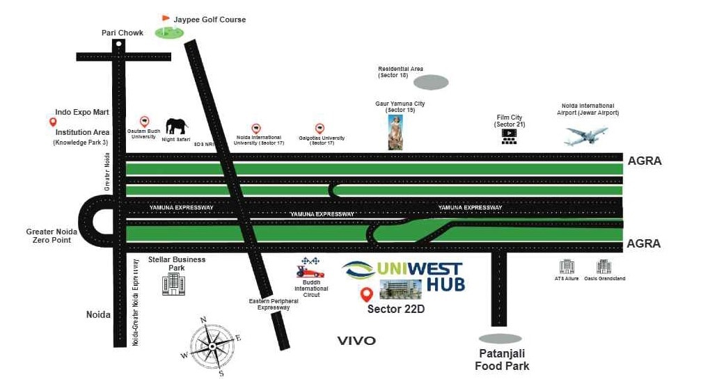 Uniwest Hub Location Image