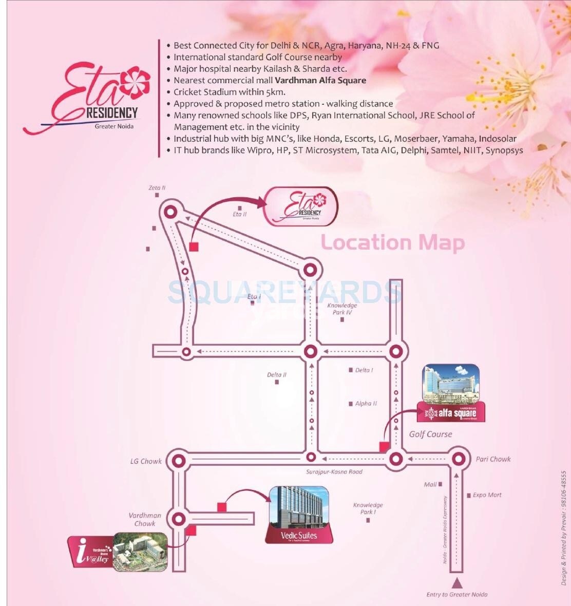 Vardhman Eta Residency Location Image