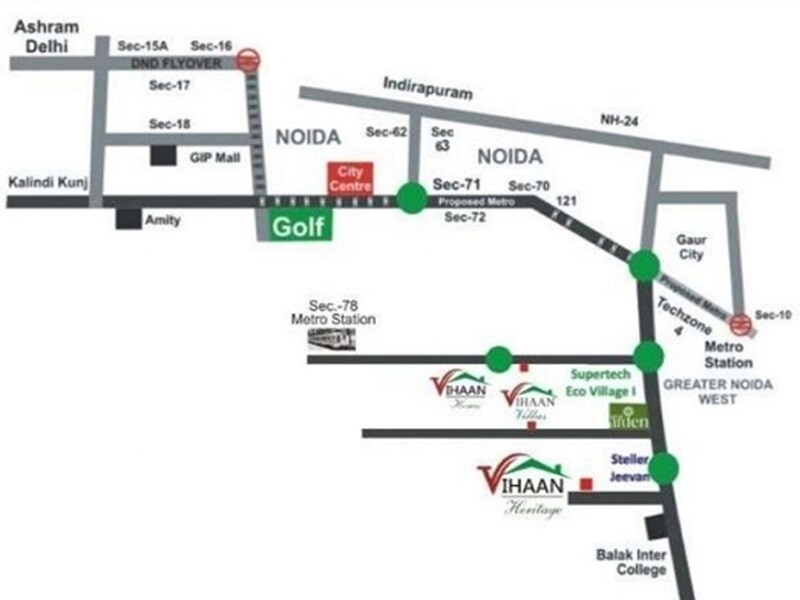 Vihaan Garden City Location Image