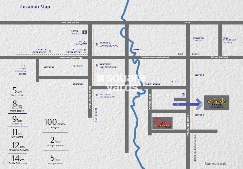 Vrinda Heritage Skyward Location Image