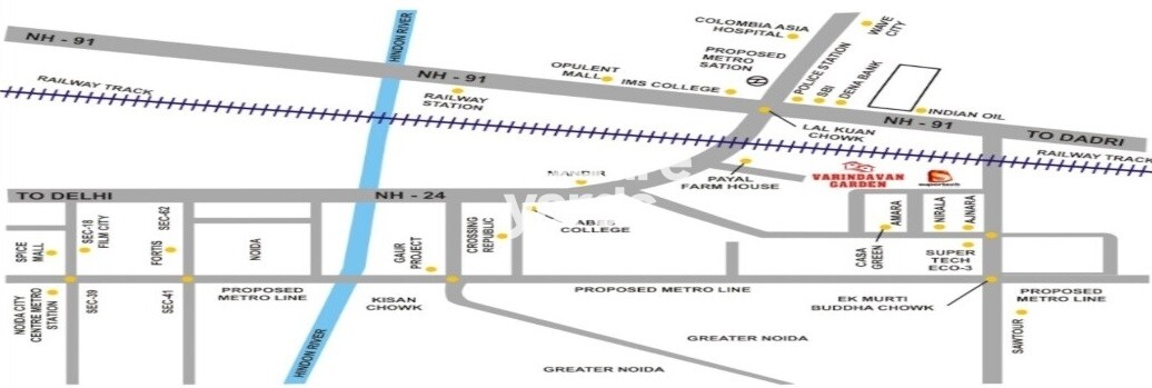 Vrindavan Garden Location Image