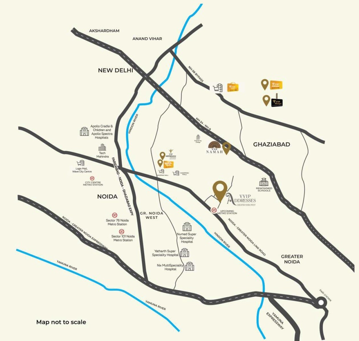 VVIP Addresses Greater Noida West