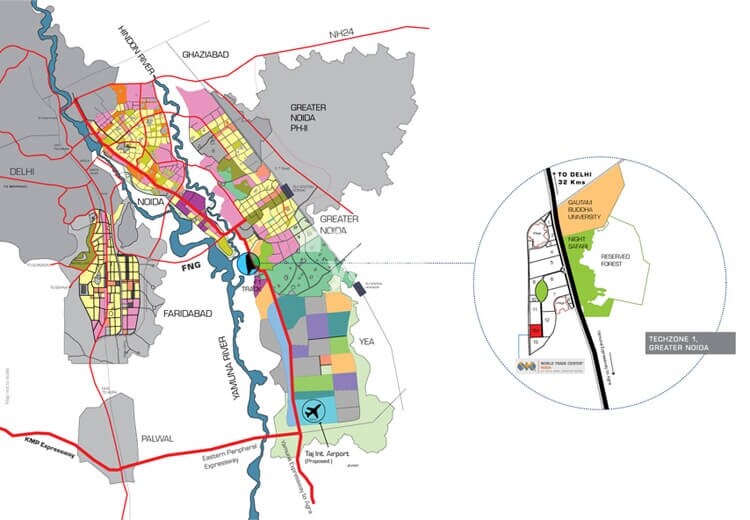 WTC Noida Phase 3 Location Image