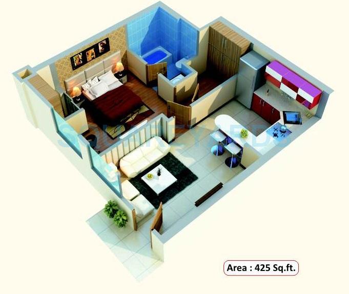 1 BHK 425 Sq. Ft. Apartment