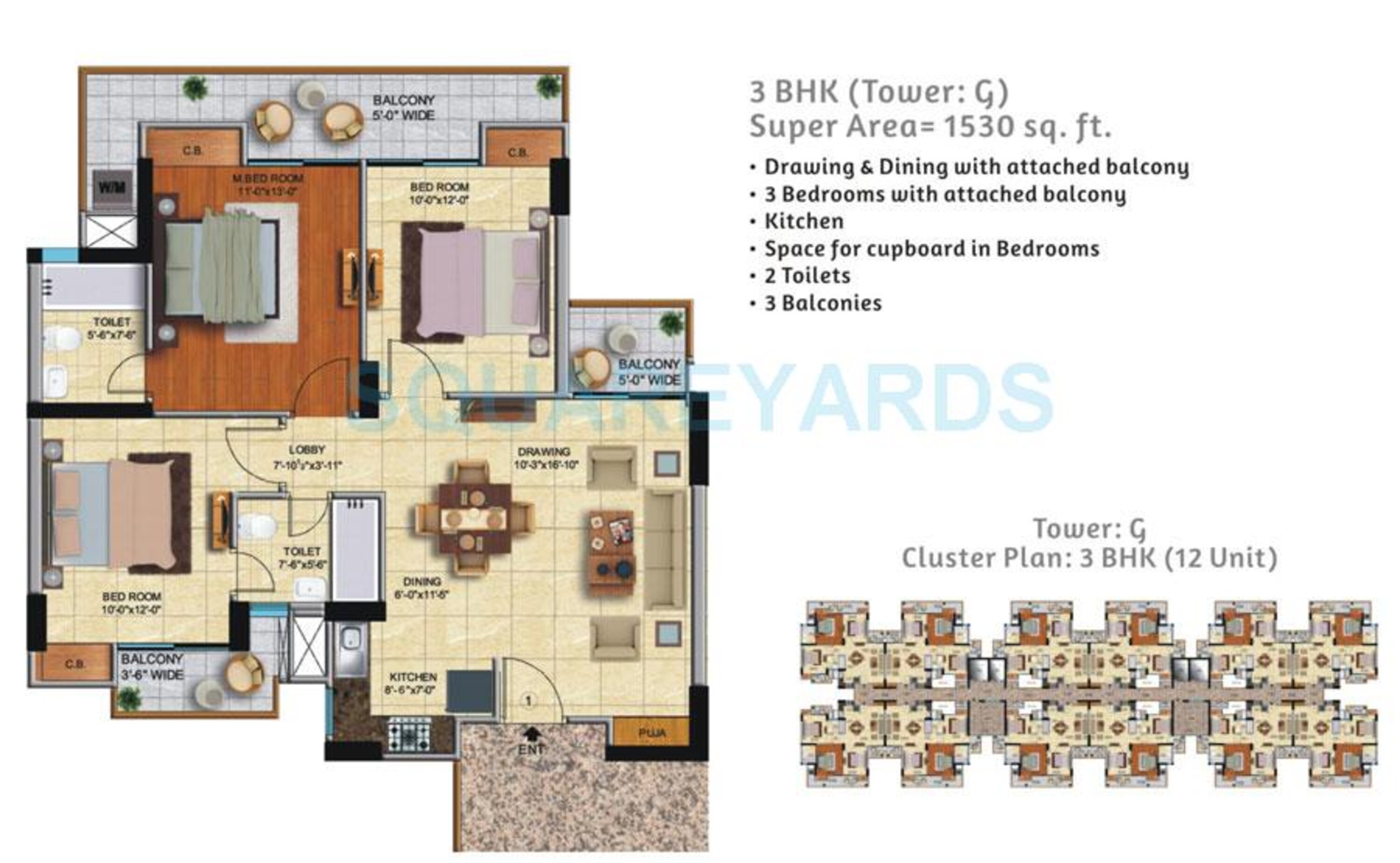 ace city apartment 3bhk 1530sqft 1