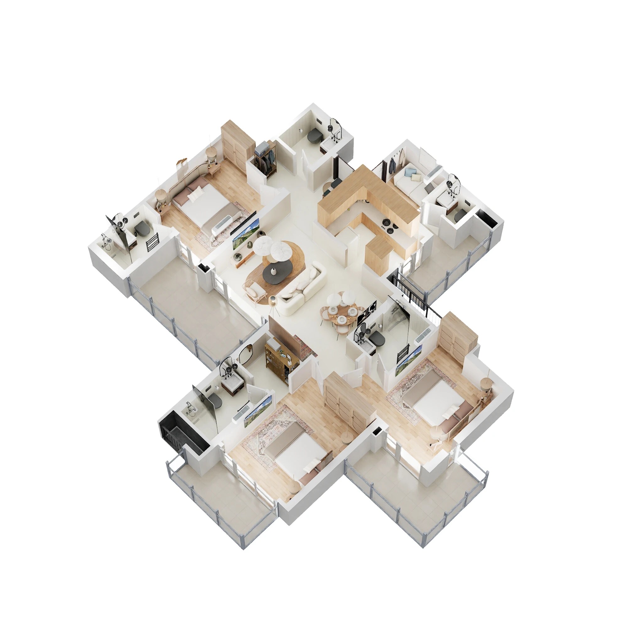 Floor plan of 3 BHK Apartment - 2290 sq. ft. in Ace Hanei, Greater Noida