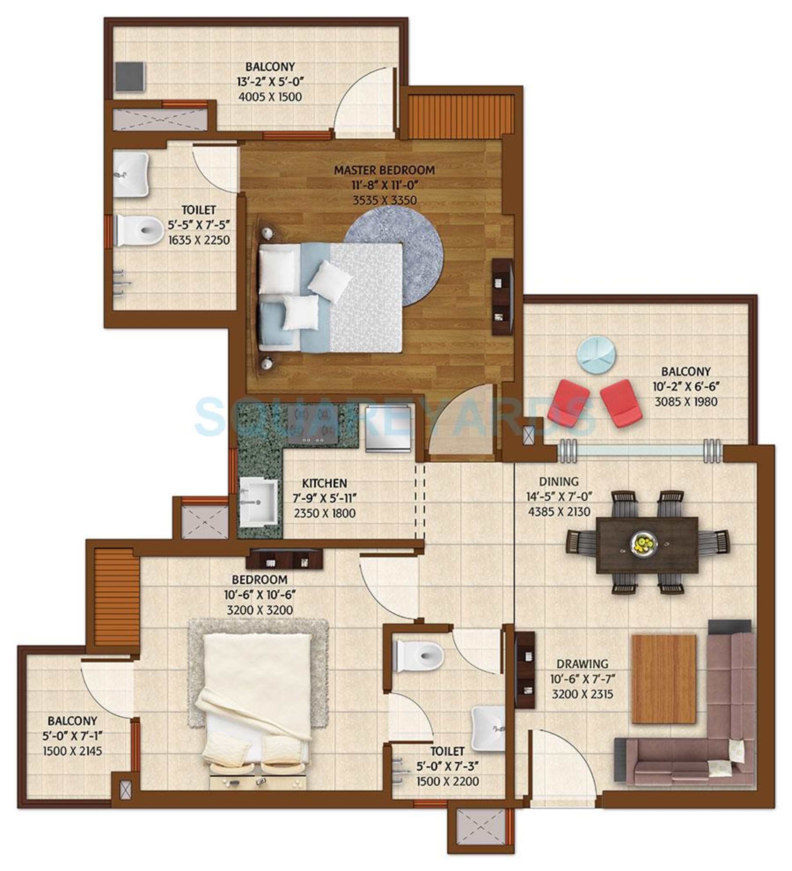 ace platinum apartment 2bhk 1150sqft 1