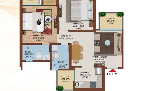 ajnara city apartment 2bhk 927sqft 20203523113509