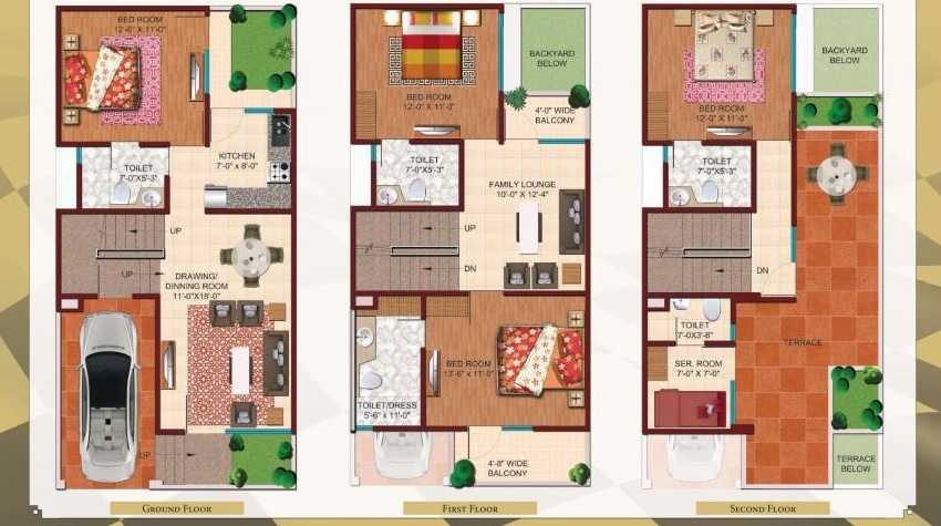 Ajnara London Square Panorama 4 BHK Layout