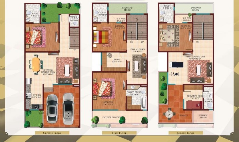 Ajnara London Square Panorama 4 BHK Layout