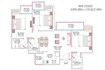 Ajnara Sports Republik 3 BHK Layout