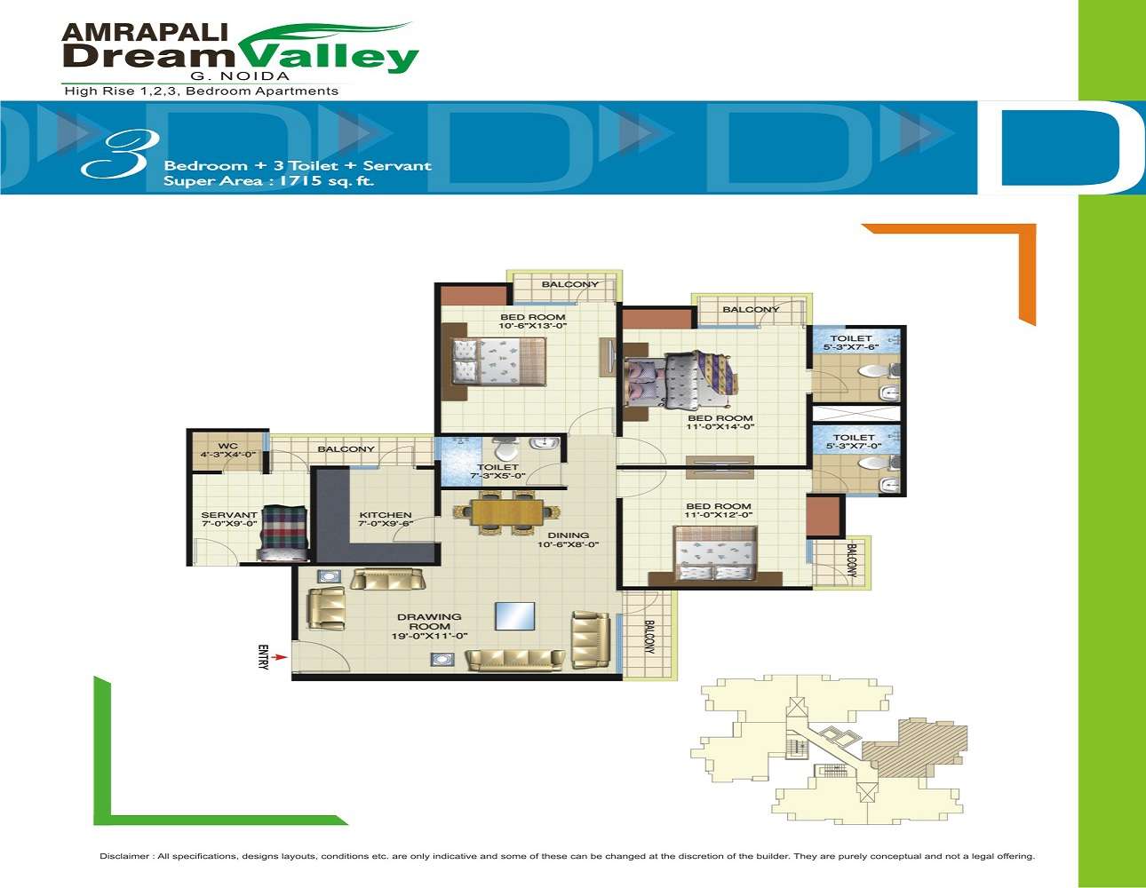 Amrapali Dream Valley in Noida Ext Tech Zone 4, Greater Noida 25.10