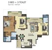 Amrapali Jaura Heights 3 BHK Layout
