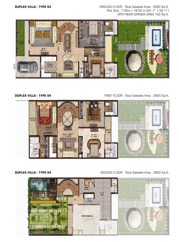5 BHK 2950 Sq. Ft. Villa