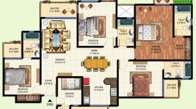 amrapali terrace homes apartment 4 bhk 2070sqft 20213515143525