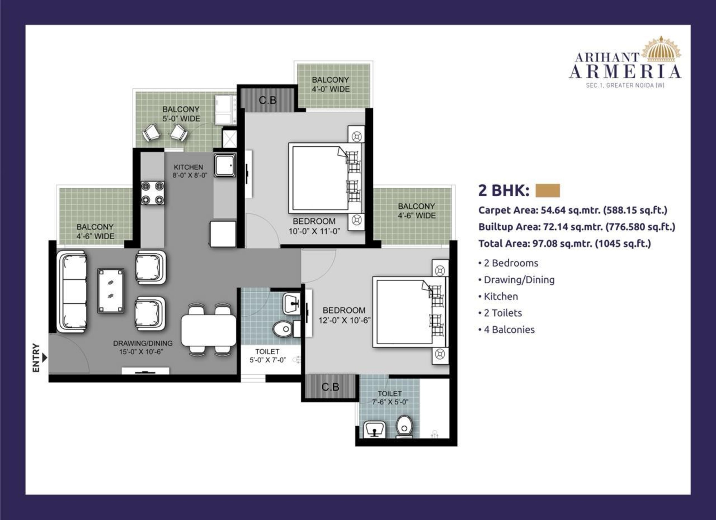 arihant armeria apartment 2bhk 1045sqft01