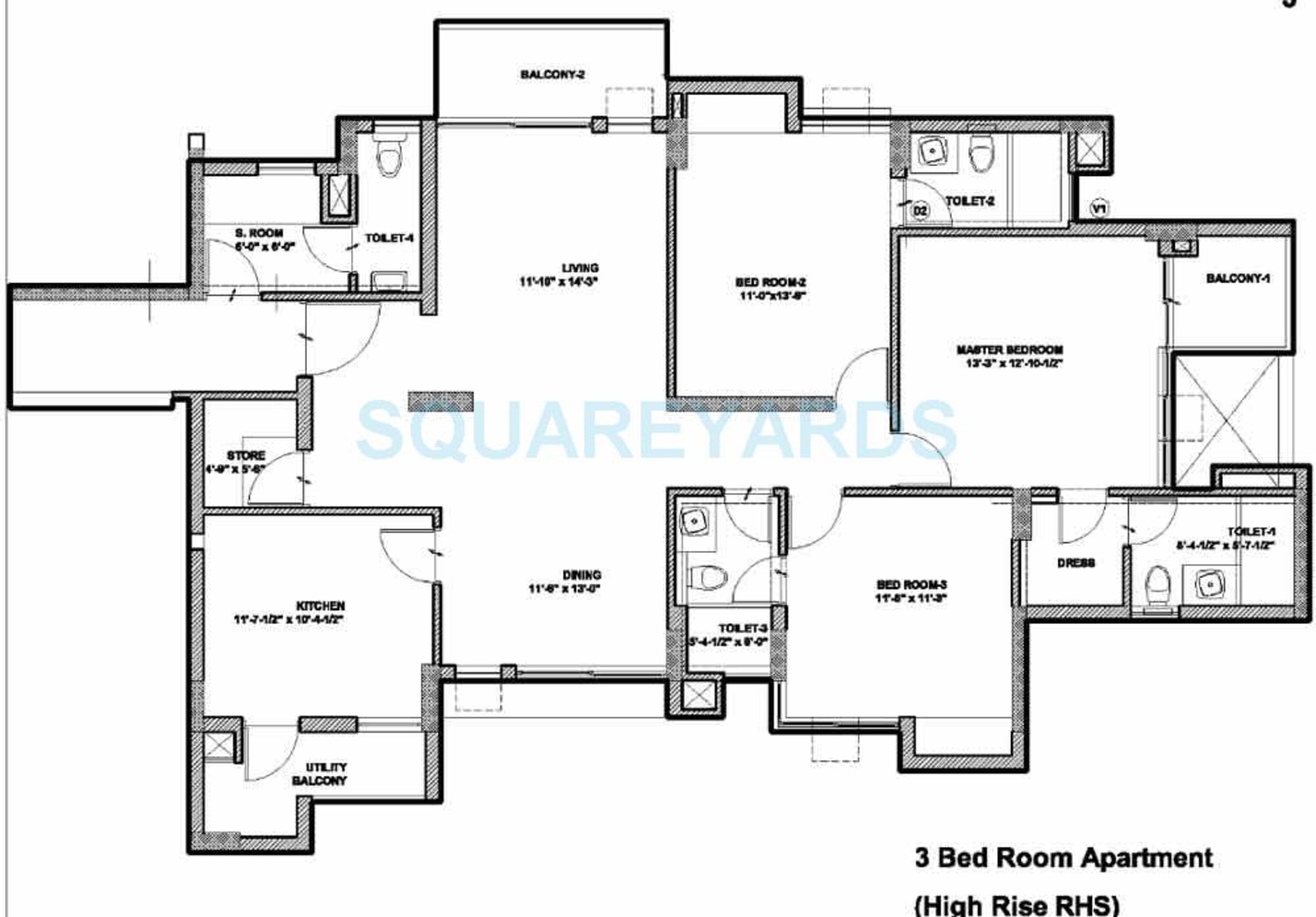 assotech springfields apartment 3bhk sq 1993sqft 1