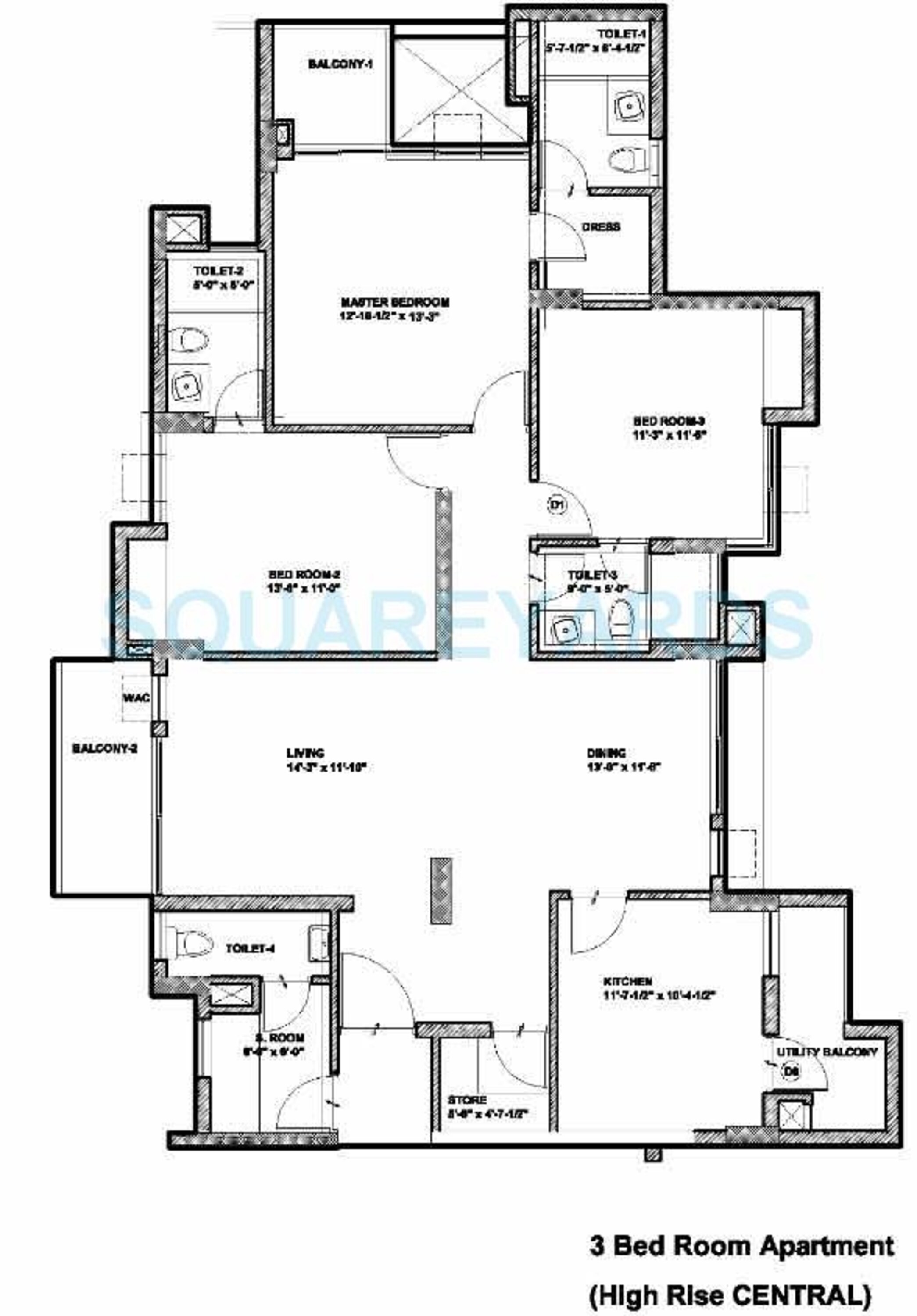 assotech springfields apartment 3bhk sq 2054sqft 1