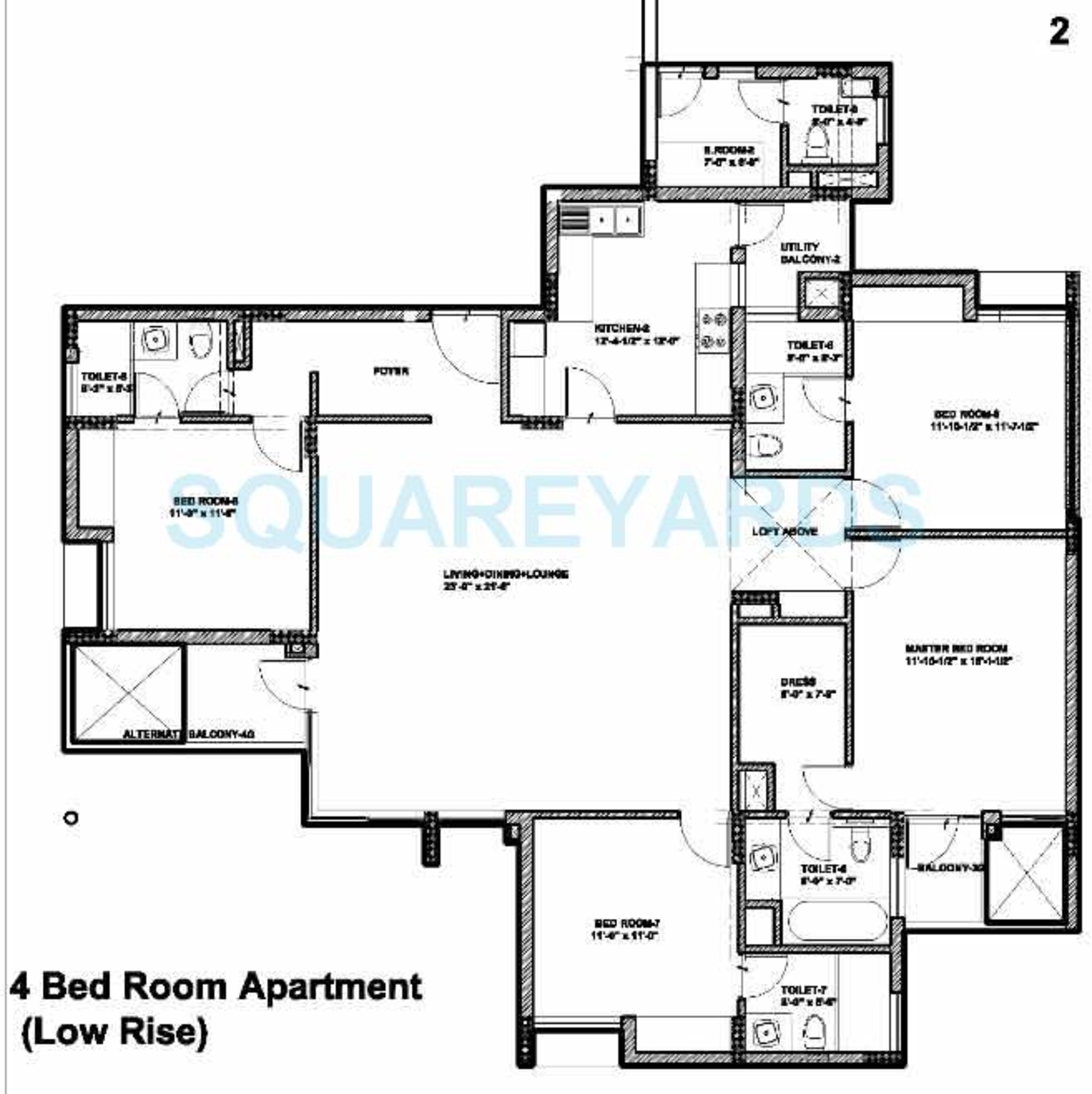 assotech springfields apartment 4bhk sq 2505sqft 1
