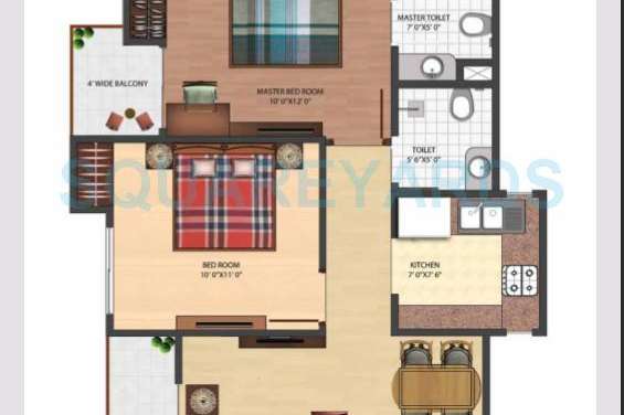 brys indiahomz apartment 2bhk 875sqft 1