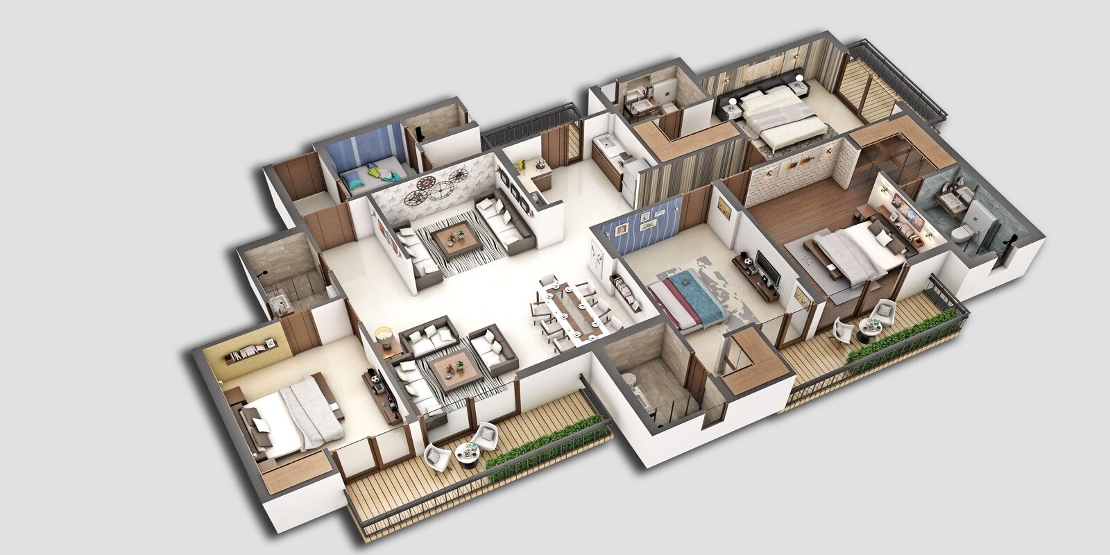 4 BHK 2800 Sq. Ft. Apartment