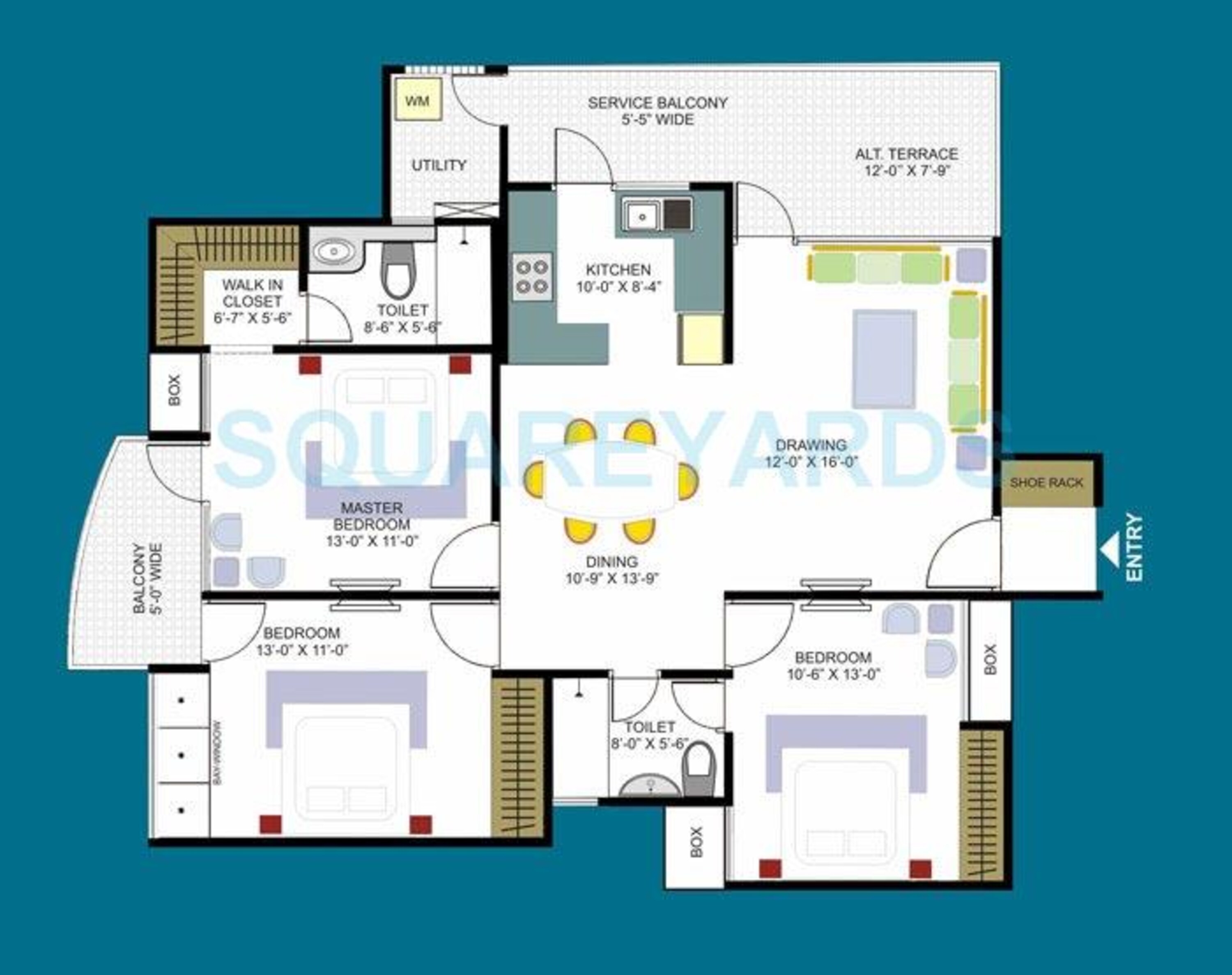 dasnac designarch e homes apartment 3bhk 1825sqft 1