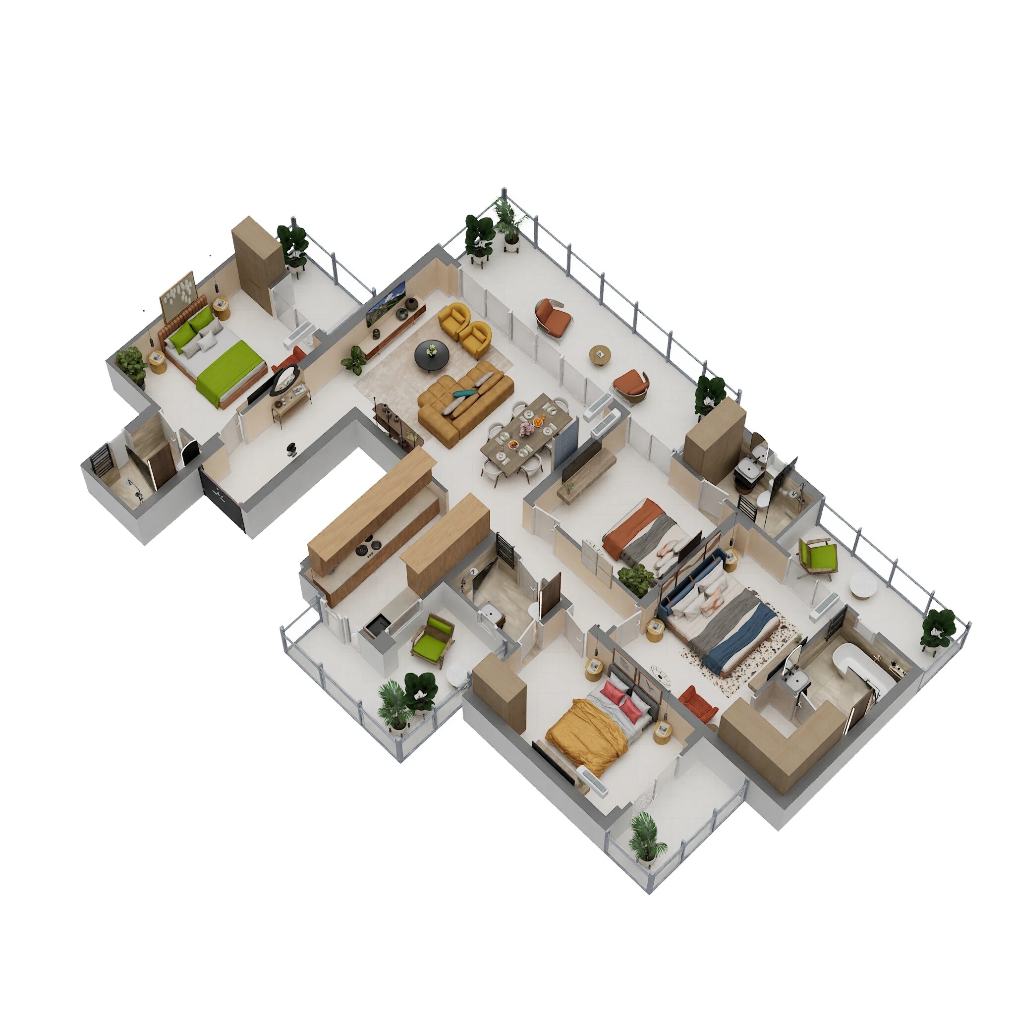 4 BHK 2925 Sq. Ft. Apartment