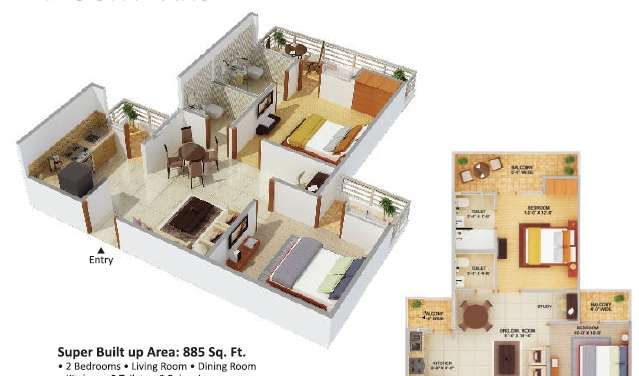 dreamland classique apartment 2 bhk 885sqft 20213403183401