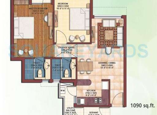 earthcon casa royale apartment 2bhk sq 1090sqft 1
