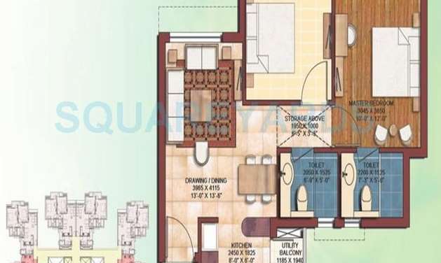 earthcon casa royale ii apartment 2 bhk 875sqft 20235929125948