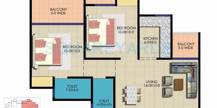 ekdant rawal residency apartment 2bhk 925sqft 1