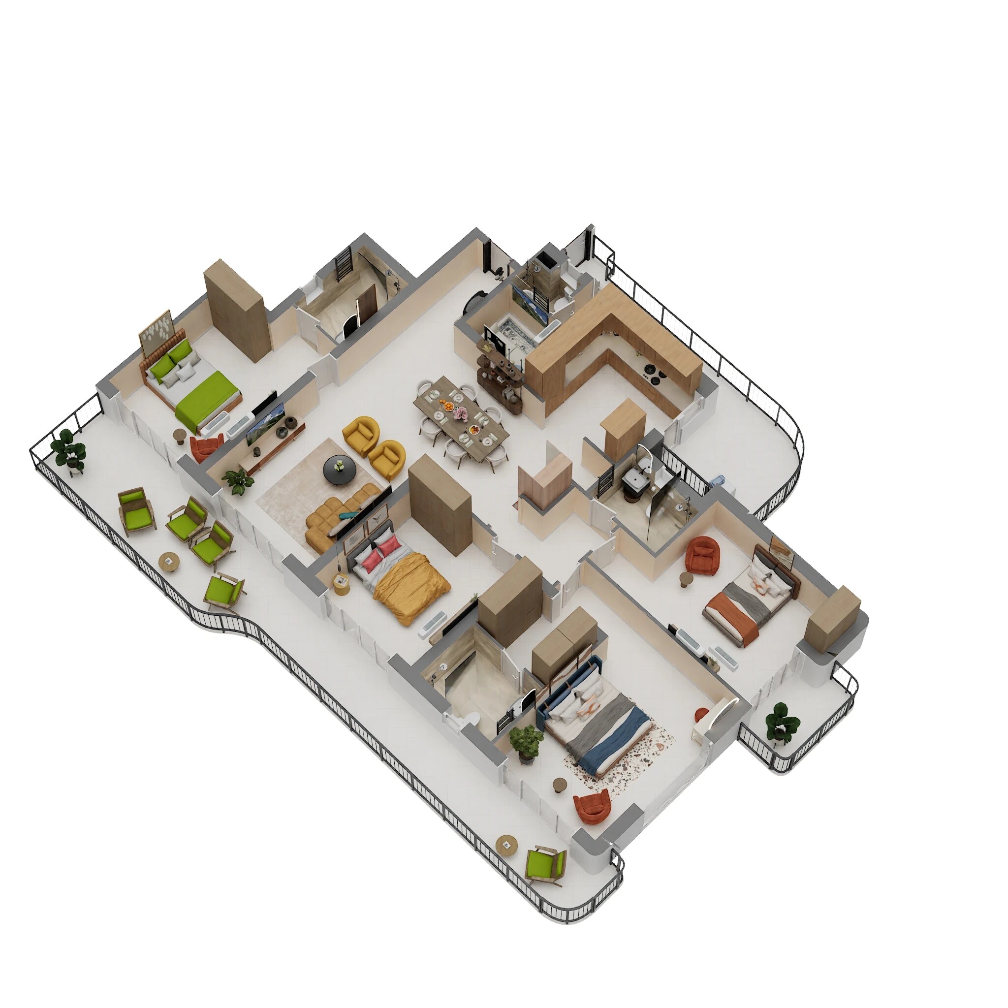 4 BHK 2850 Sq. Ft. Apartment