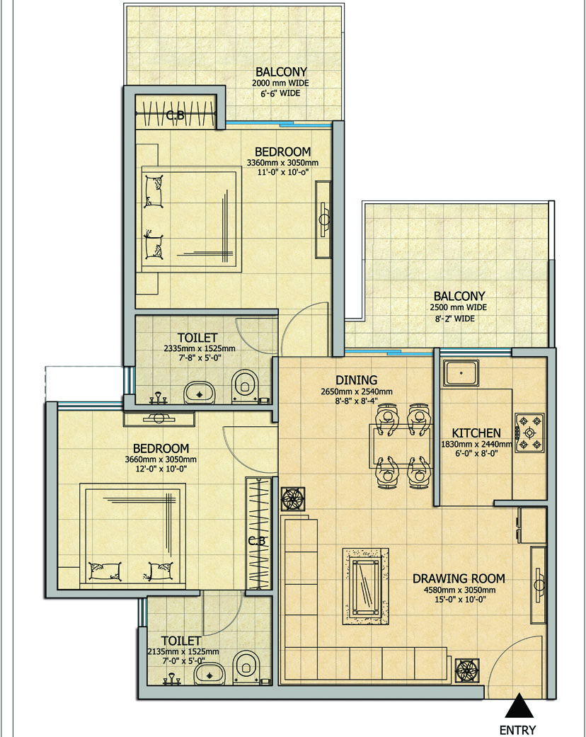 gaur atulyam apartment 2bhk 1040sqft 1