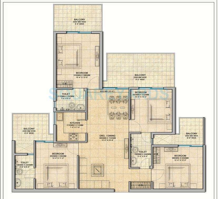 gaur atulyam apartment 4bhk 1600sqft 20205026155036