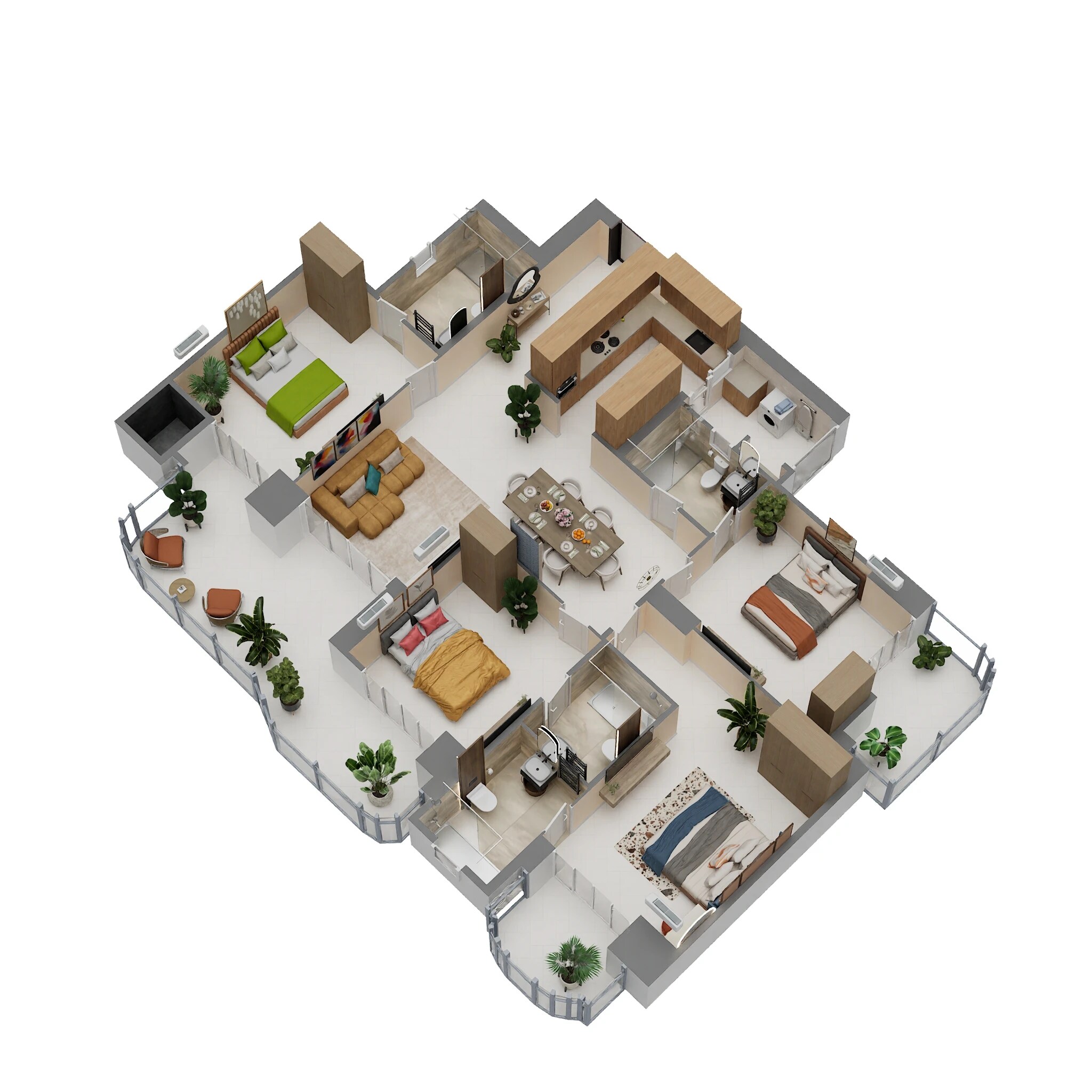 4 BHK 2495 Sq. Ft. Apartment