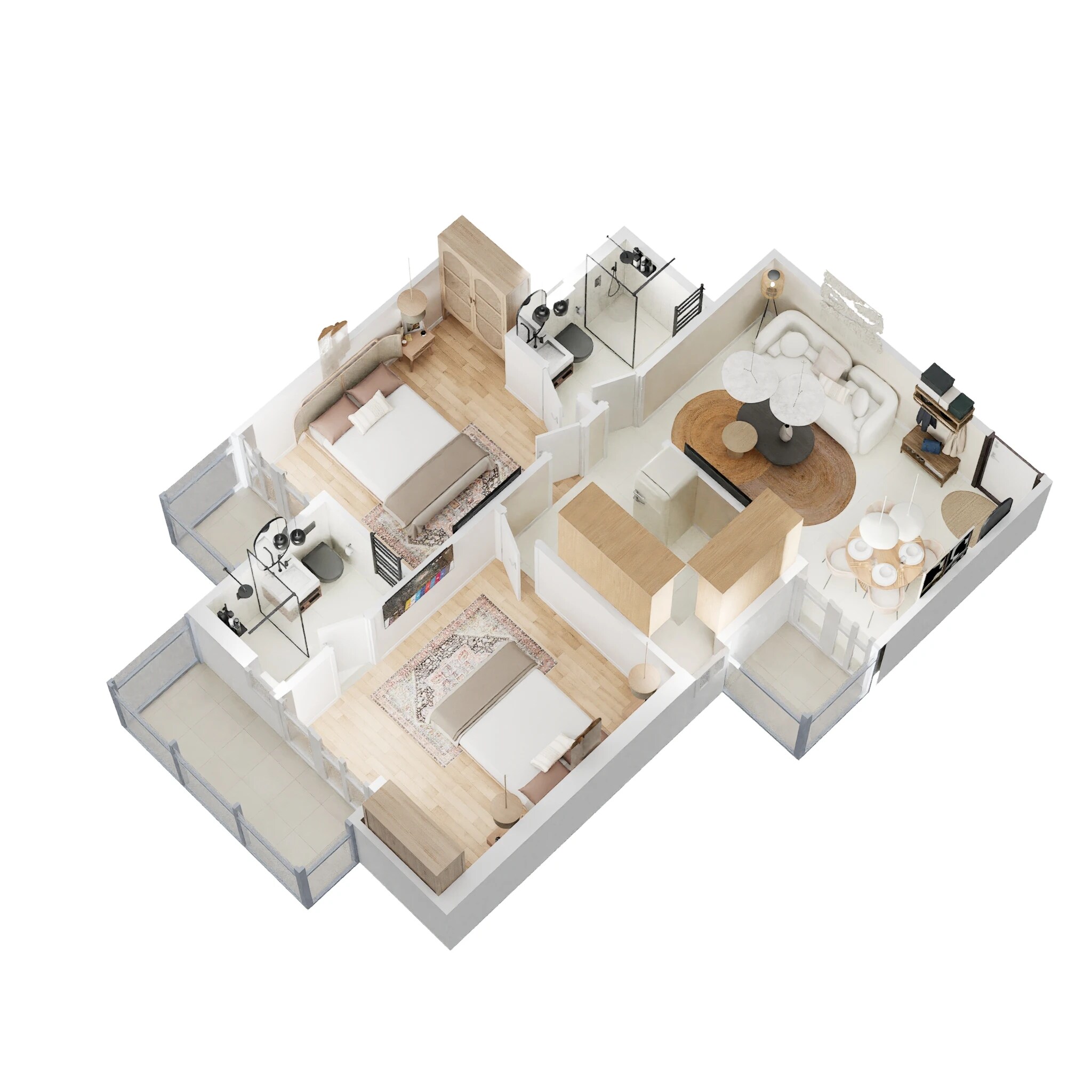 2 BHK 930 Sq. Ft. Apartment