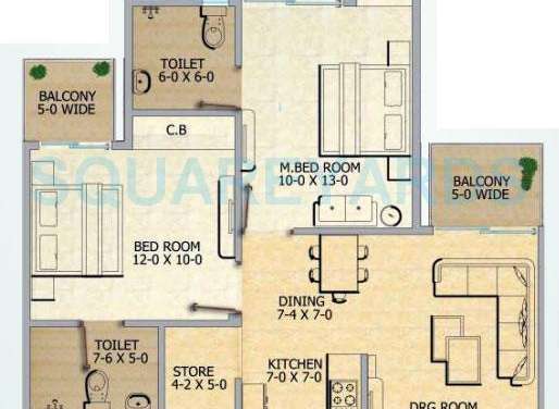 gaur city 2 12th avenue apartment 2bhk 1055sqft 1