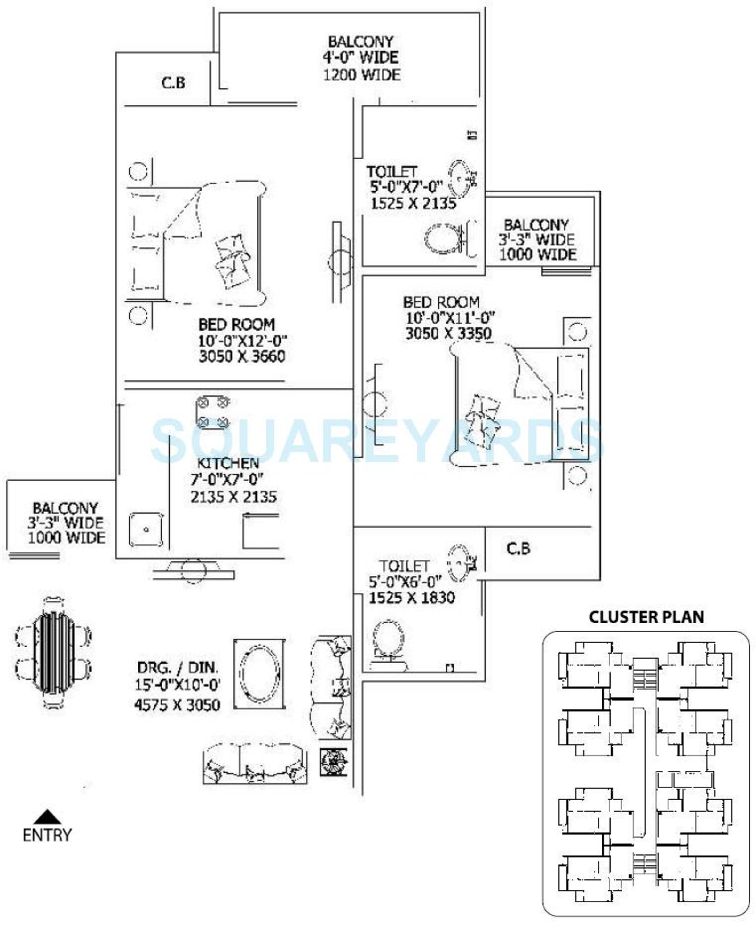 gaur city 2 sanskriti vihar apartment 2bhk 845sqft 1