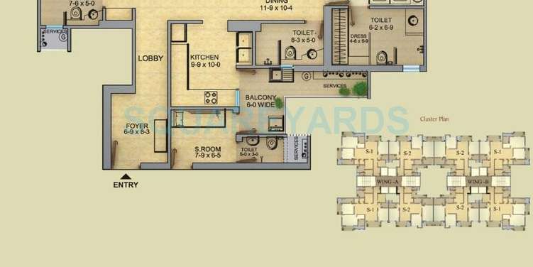 gaur saundaryam apartment 3bhk 2075sqft 71