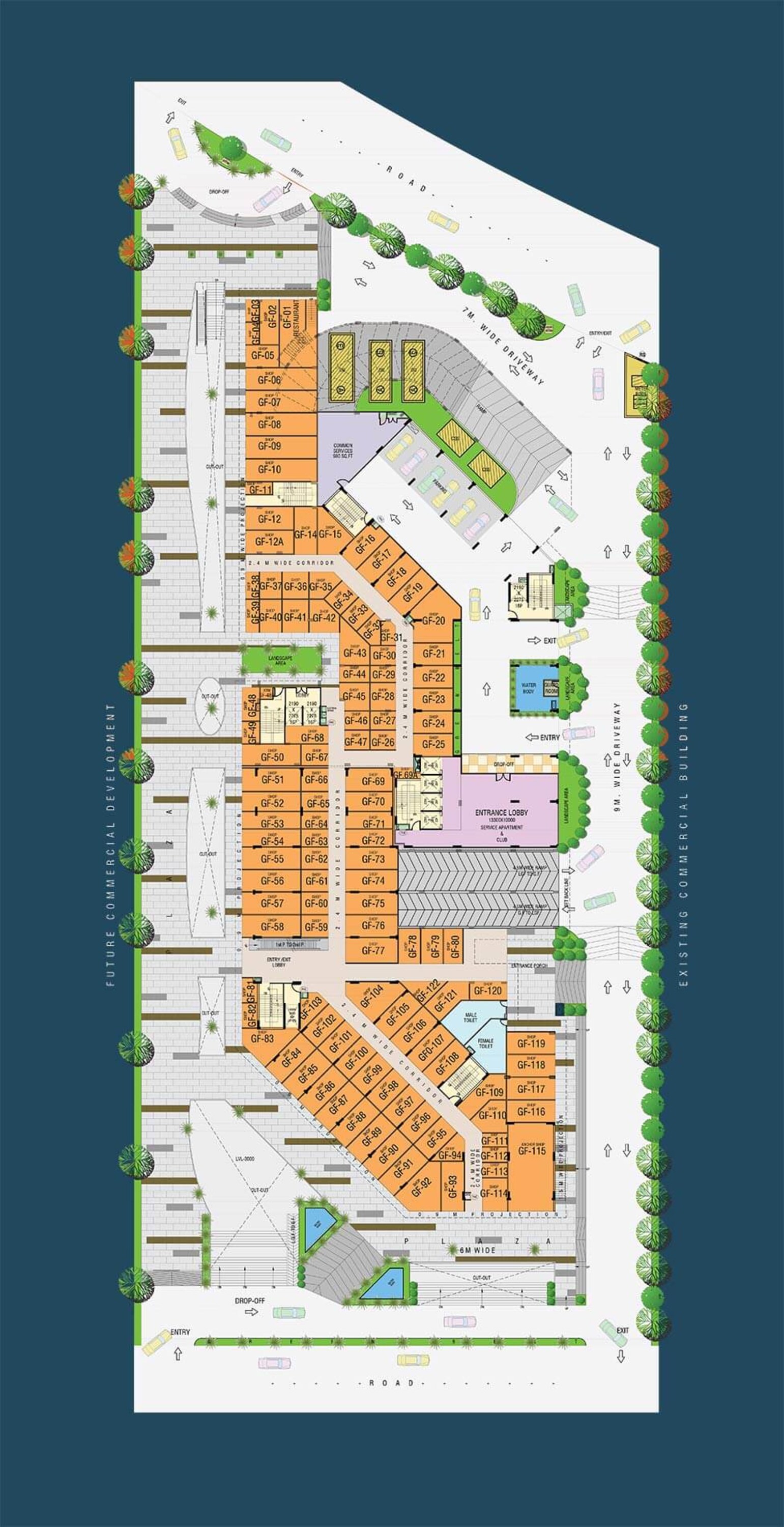 gaur the hub retail shop 300sqft 1
