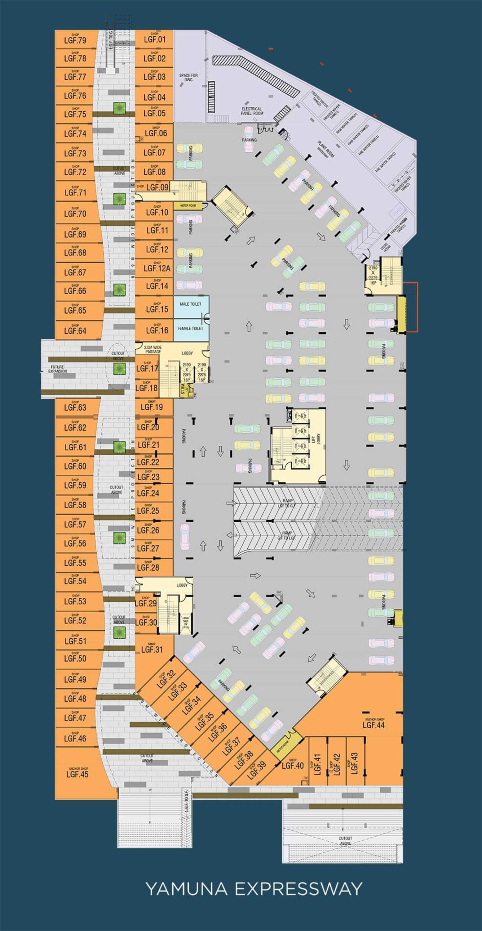 gaur the hub retail shop 3500sqft 1