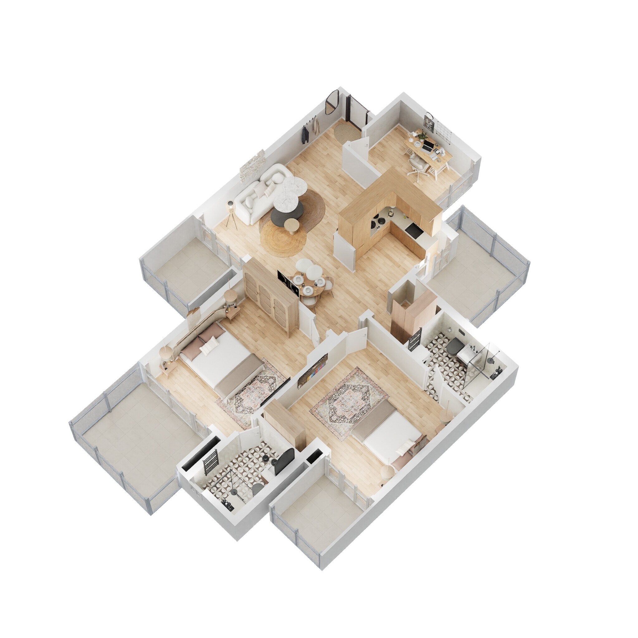 2 BHK 1270 Sq. Ft. Apartment