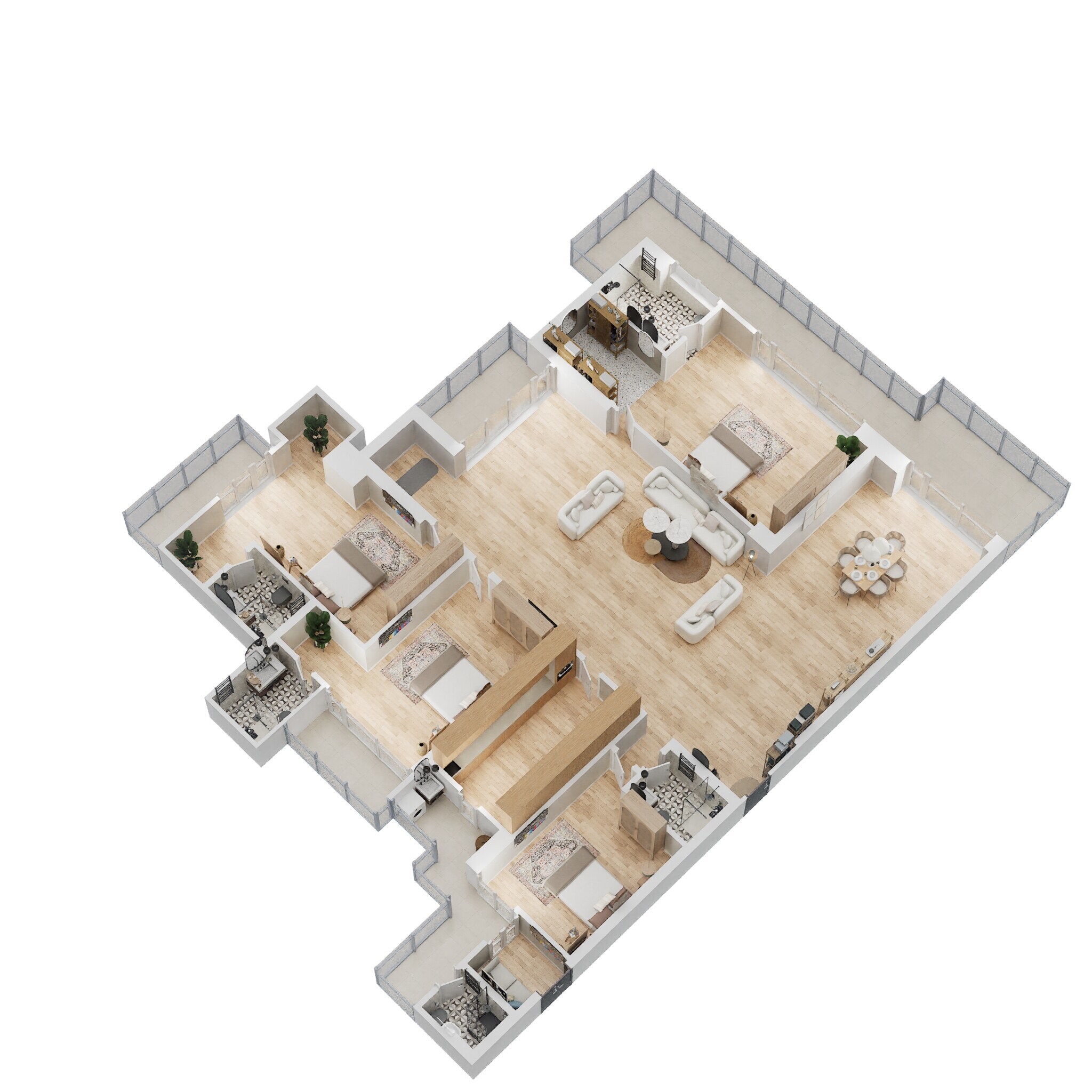 4 BHK 4866 Sq. Ft. Apartment