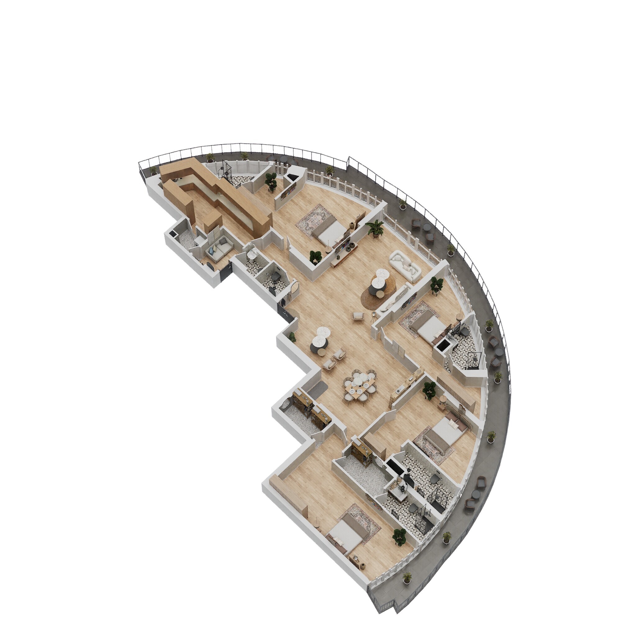 4 BHK 5050 Sq. Ft. Apartment