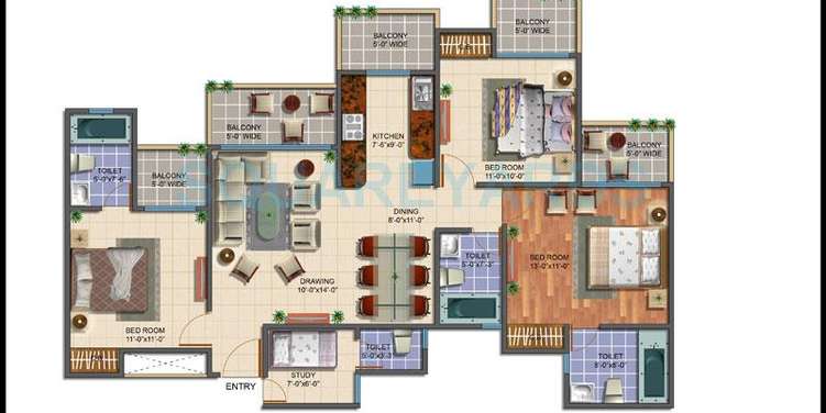 gayatri aura apartment 3bhk sq 1760sqft 1
