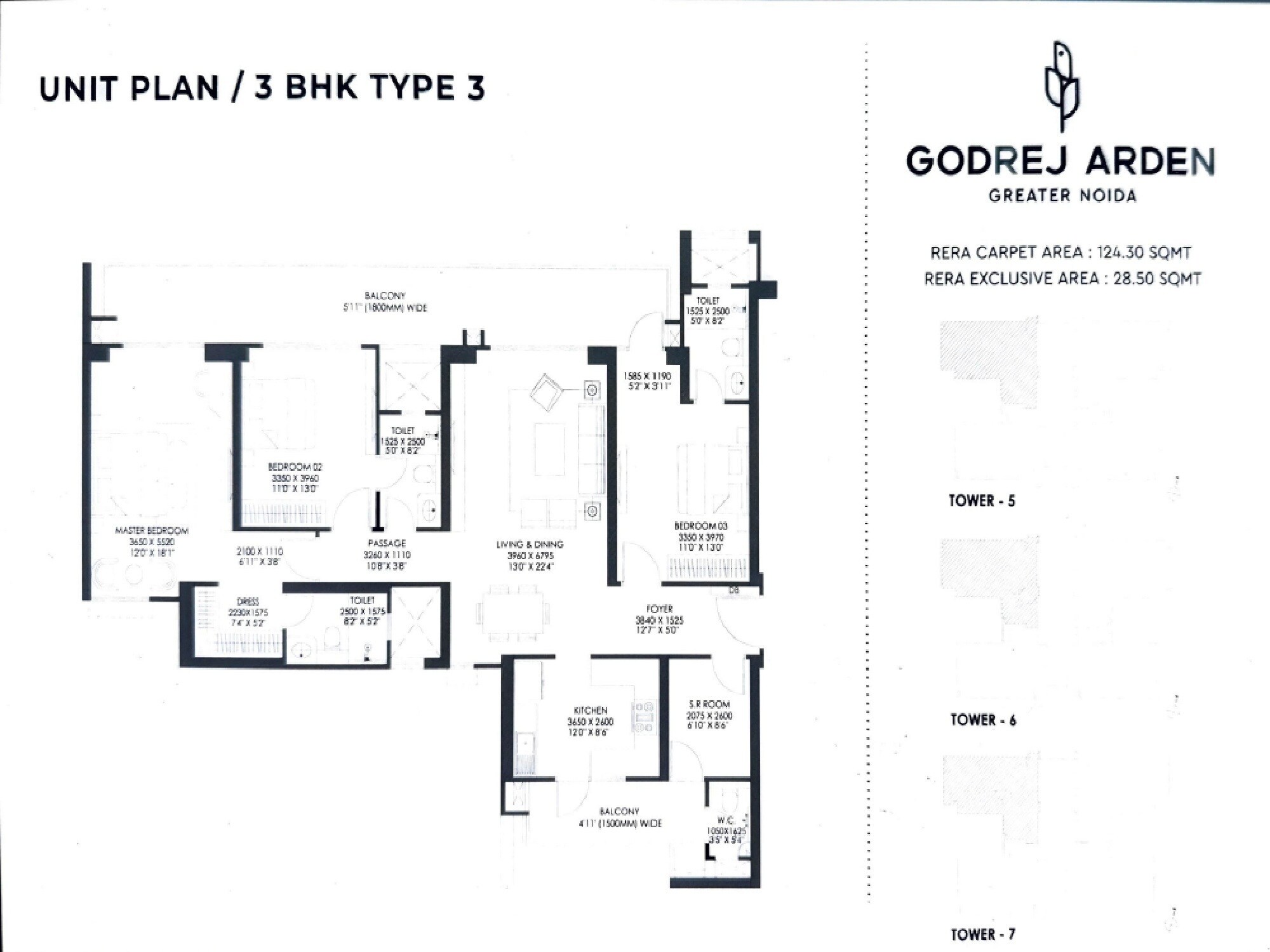 3 BHK 2400 Sq. Ft. Apartment