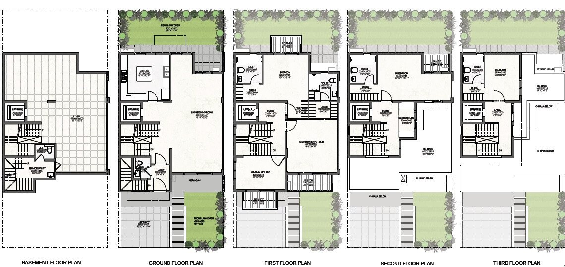 godrej golf links exquisite villa 4bhk 1620sqft 1